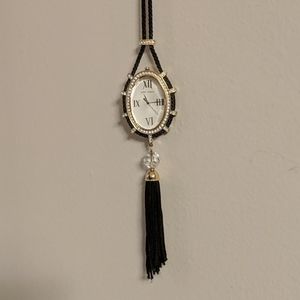 Betsey Johnson 🧿Brown Gold Watch pendant necklace